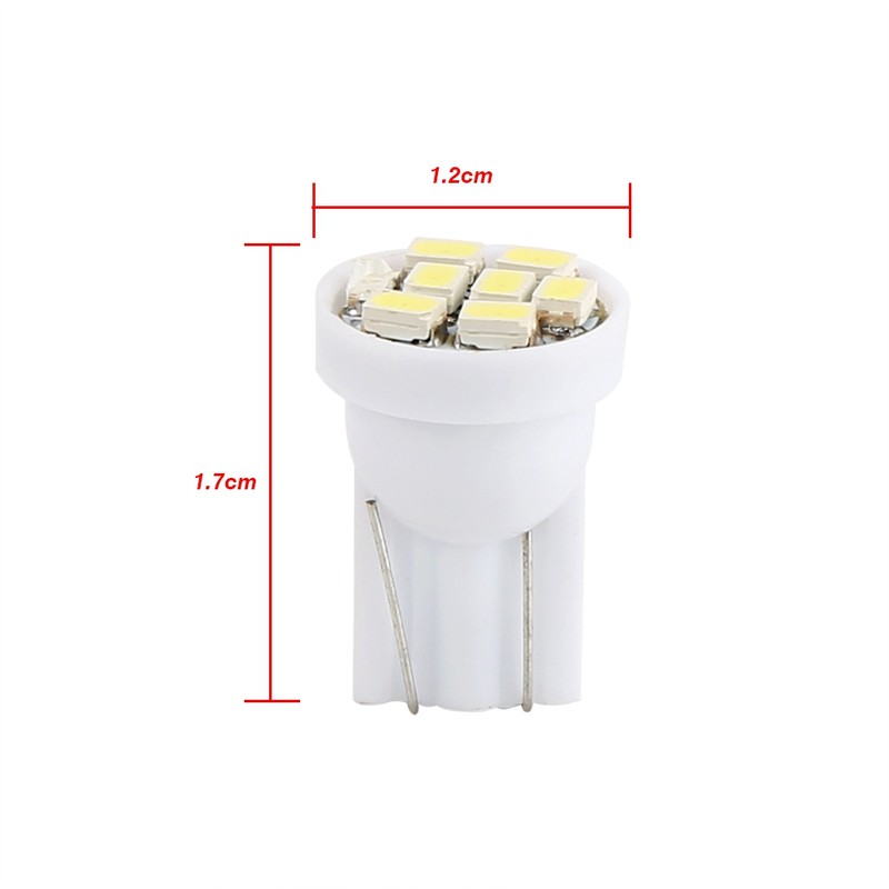 100 Pcs T10 8 SMD 1206 LED Car Interior Light