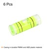 sourcing map 6pcs Small Cylindrical Bubble Level Vials 9x25mm PMMA