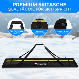 STYNGARD Aspen Ski Bag 180 cm up to 180 cm – Ski Bag 180 cm Made of Robust Material – Model Aspen