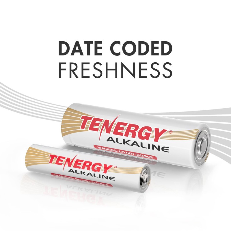 Tenergy Alkaline Batteries & Storage Case, 100xAAs 100xAAA Batteries and