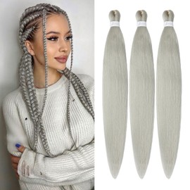 Braids Synthetic Hair 32 Inch 3 Packs Ginger Braiding Hair for Braids, Hair for Braiding Box Braids Synthetic Hair for Braiding Synthetic Braiding Hair Extensions Braids Braid Extensions (32 Inches,