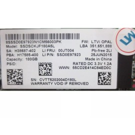 Lenovo New Genuine Lenovo ThinkPad X1 Carbon 180GB SATA OPAL Solid State Drive 00JT004