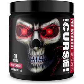 JNX The Curse! Pre Workout Powder - Orange Mango 50 Servings | Preworkout: Boost Strength, Energy + Focus for Men & Women | Caffeine, Beta-Alanine, Creatine & L-Citrulline (150 g, Cherry Limeade)