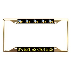 Fastasticdeals Sweet As Can Bee License Plate Frame Tag Holder Cover