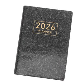 CAXUSD Compact Portable Weekly Planner Elegant PU Cover Business Schedule Book Pocket Notepad for Go Planning for Year Birthdays