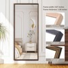 Niccy 65"x22" Full Length Mirror with Wooden Frame, Large Floor