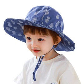 Vivobiniya Baby Sun Hats Kids 2.75in Big fold-up Brim Bucket Hats upf50+UV