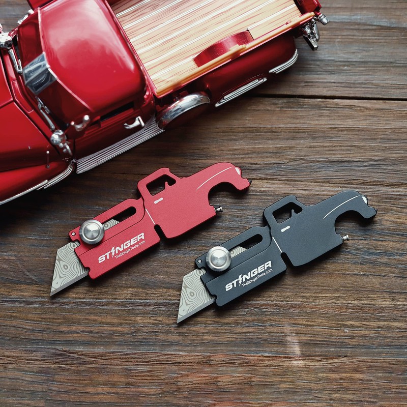Stinger Utility Knife with Standard Replaceable Razor Blade, Bottle Opener,