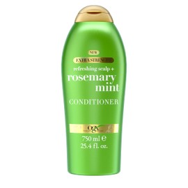 OGX Extra Strength Refreshing Scalp + Rosemary Mint Conditioner, Nourishing Conditioner Infused with Rosemary Mint for Shiny, Healthy-Looking Hair, Sulfate-Free Surfactants, 25.4 fl. Oz