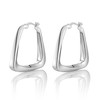 Sterling Silver Hoop Earrings for Women Girls, 14K Chunky Thick