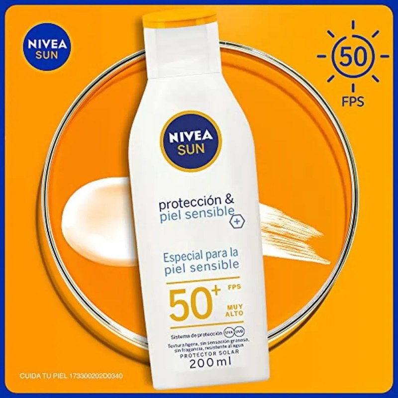 Nivea|sun Protector Solar Corporal Para Piel Sensible Protec