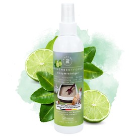 Geruchsentferner Geruchsvernichter 250 ml Enzymreiniger gegen schlechte Gerüche wie Katzenurin/Hundeurin für Käfige/Zwinger/Tiertoiletten Limette