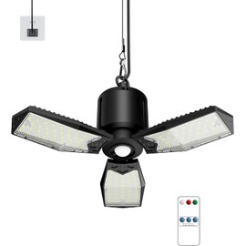 Motion Sensor Garage Light Plug-in 80W 8000LM, Motion Activated Led Shop Light with Romote, 3 Modes Indoor Bulb for Basement/Workshop 1Pack