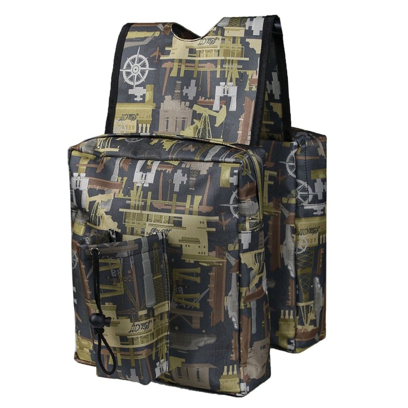 ATV Saddle Bag with Multi-Pocket Universal Waterproof Storage Bags for