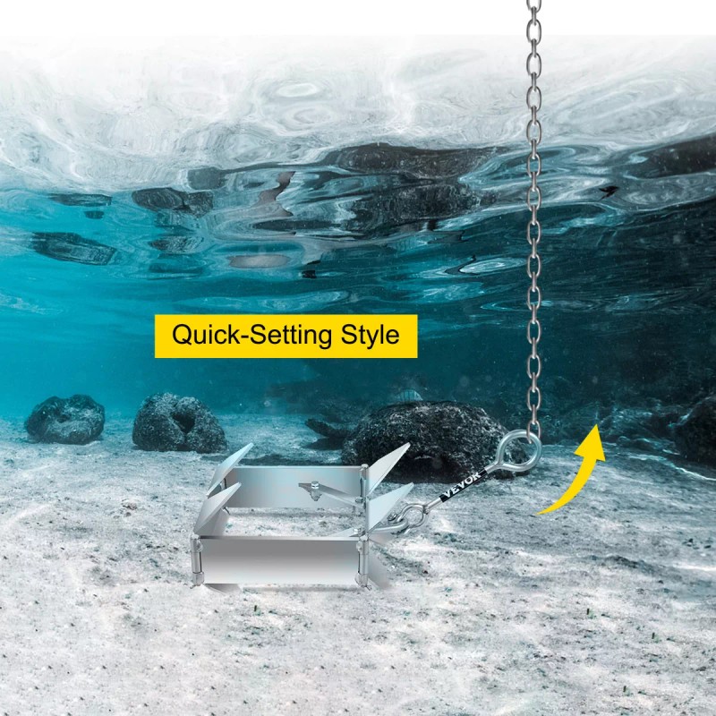 Vevor Ancla Plegable Y De Sujeción De 13 Libras Para