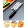 Crinkle Cutter Knife Stainless Steel Cutting Tool for Potato Carrot