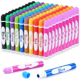 100 Pack Dot Markers, 10 Assorted Colors, 10 Sets x 10 Colors Washable Dot Paint Markers for Toddlers Kids Preschool, Paint Bingo Daubers Supplies, Crafts Kits Coloring Set, Non Toxic Water-Based