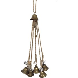 Witch Bells, Witches Bells, Witch Decor, Wind Bell, Hanging Wind Chimes, Witchcraft Decor, Suitable For Porch, Garden And Window Decoration (A1)