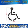 Pavement Stencils - 21 inch - Handicap - ADA Stencil