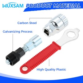 Sliver Bicycle Crank Extractor Puller,Bottom Bracket Remover Crank Arm Remover Spanner/Wrench Repair Tools Kit for Mountain Bike Bicycle MTB Square Threaded Crankset