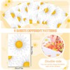 Whaline 9 Sheets Daisy Flower Window Clings White Cute Floral