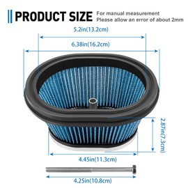 BLASTER 200 Air Filter for Yamaha YFS200 Breeze 125 YFA125 Grizzly 125 YFM125 Raptor 250 125 YFM250R Custom Graphics Special Edition Compatible 2XJ144510000