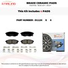 Stirling 4PCs Rear Brake Ceramic Pads kit for Subaru BRZ
