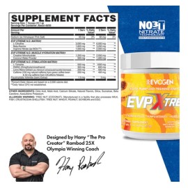 Pre Entreno Evogen Evp Xtreme 40 Servicios Sabor Peach Mango                                                                                          