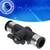 Push To Connect Straight Union Ball Valve Quick Release Pneumatic