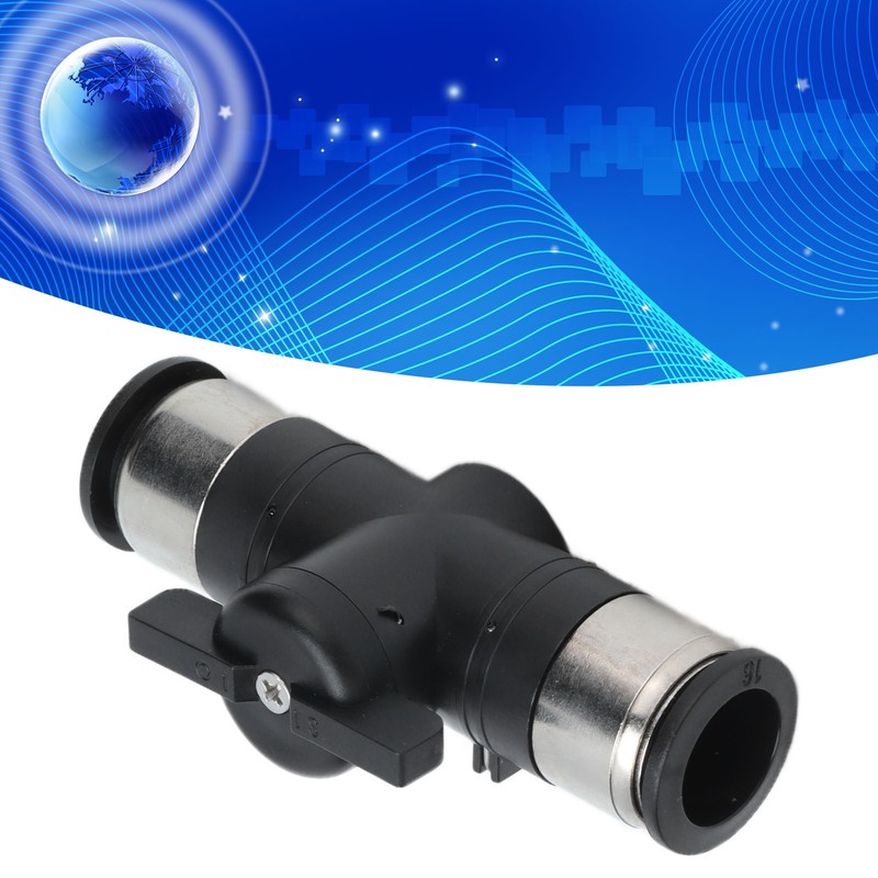 Push To Connect Straight Union Ball Valve Quick Release Pneumatic