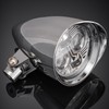 OUMURS Chrome Motorcycle Bullet Headlight Assy For Harley Chopper Bobber