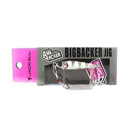 Jackall Metal Jig, Big Backer Jig, 1.7 inches (42 mm), 0.4 oz (10 g), Glow Stripe/Border Hollow
