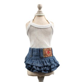 Pet dog clothes for small dogs girl,puppy dog dress,Fashion Comfortable Dog and Cats Vest, Spring Summer Pet Apparel(Blue,XX-Small)