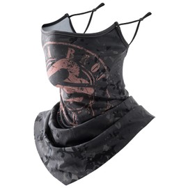 ROCKBROS Face Cover, UV Protection, Neck Cover, For Summer, Sun Protection, Ear Hanging, Face Guard, Anti-Slip, Elasticity, Sweat Absorbent, Quick Drying, For Outdoor Activities, Biking, Running,