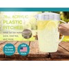 Arrow Home Products Clear Plastic Beverage Pitcher with Lid, 76