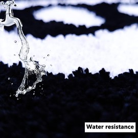 8 Ball Rug, 24"/60cm Black Round Rug Billiard Pool, 8 Ball Carpet, Non-Slip Flocking Floor Area Rug, Absorbent Black Circle Rugs, Cool Rugs Doormat for Living Room Decor (60 * 60CM)