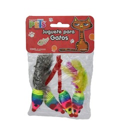JUGUETE RATON - 4 PZ