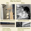 TYLbeang 2 Pack 12.1 in Bra Hanger for Closet Organizer,Wooden