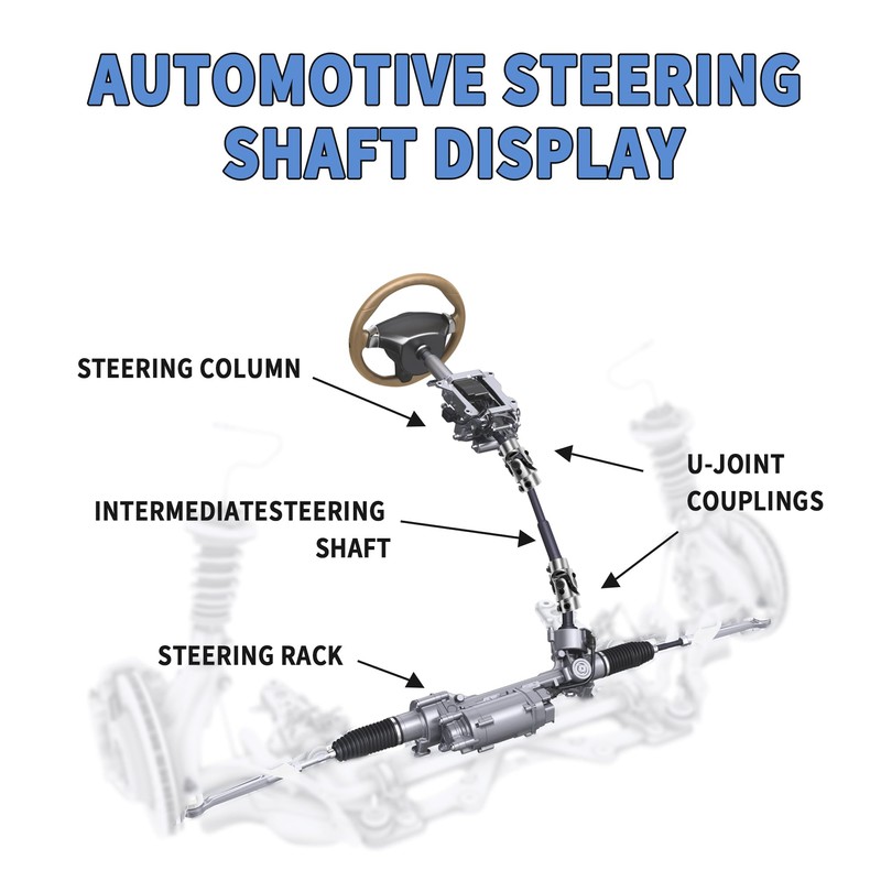 RABROPAR 3/4" 36 Spline X 3/4" Round Single Steering Shaft