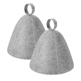 Diffaxy Pack of 2 Sauna Hat, Sauna Hat for Men and Women, Steam Bath Sauna Hat, Shower Cap, Good Quality Sauna Hat, Felt Hat, Sauna Funny Hat, Sauna Accessories