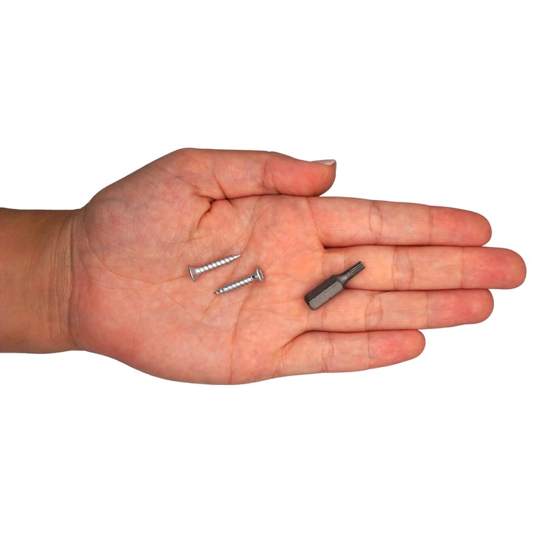 SKIR'CO (300 pcs) Zinc Plated Steel Wood Screws 3.5 x