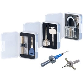 AGT Lock Pick Set: Lock Picking Extension Set: 3 Practice Locks & 2 Professional Tools (Lock Opener Tool, Lock Picker, Experiment Box)