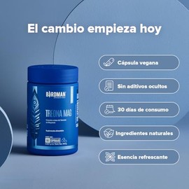 Birdman Treonato de Magnesio 160 mg | Sin Aditivos, Sin Sabor | Cápsula Vegana | Suplemento de Magnesio | 30 Porciones | 90 Cápsulas
