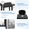 KingPavonini HDPS Shower Stool, Waterproof Shower Benches for Inside Shower