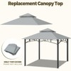 Replacement Canopy Top for Target Madaga Gazebo Model L-GZ136PST (Gray)