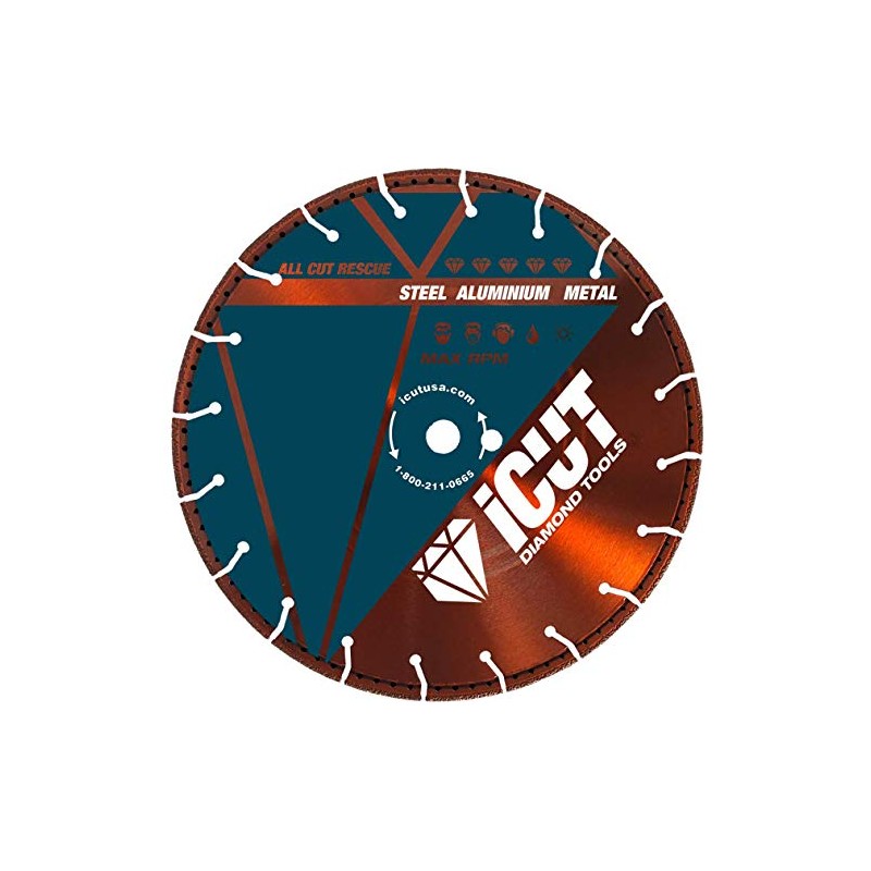Rescue Demolition Diamond Blade for PVC Iron Ductile Steel Rebar