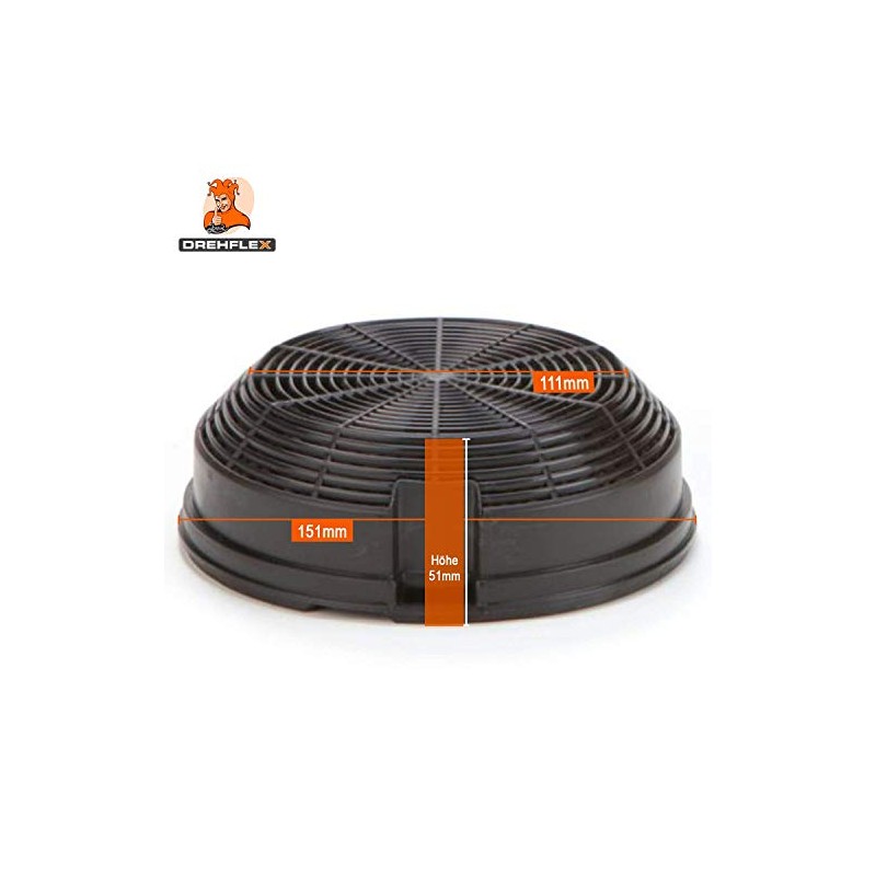 Carbon Filter/Activated Carbon Filter for AEG Electrolux, Elica, 5029296900, 8/F00478/F00479/Rotary
