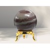 Narmada Shiva Lingam Crystal Ball with Stand - 2" Inches