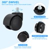 PATIKIL 2 Inch Swivel Casters, 4 Pack 360 Degree Nylon