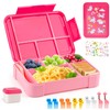 WuGU Children's Lunch Box with Compartments, 1300 ml Lunch Box